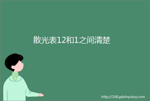 散光表12和1之间清楚