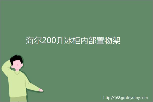 海尔200升冰柜内部置物架